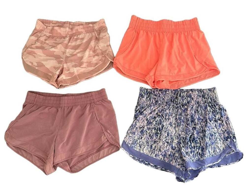 Athleta Mesh Racer Run Short 3” and 4" Size M Bundle Lot of 4 Running Shorts